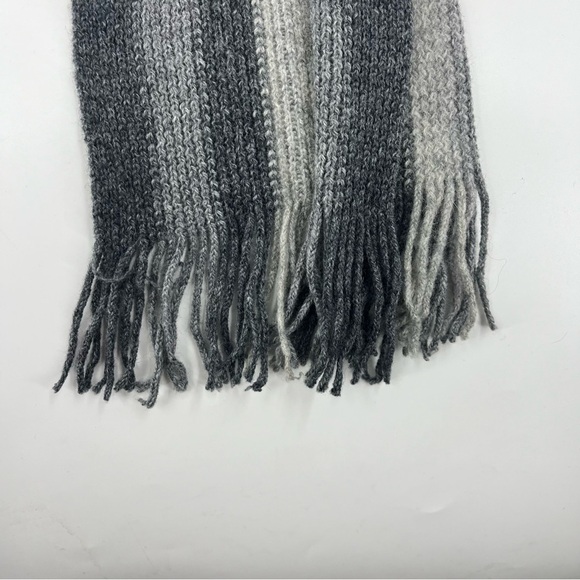 Geoffrey Beene Wool Blend Striped Scarf - Picture 5 of 6